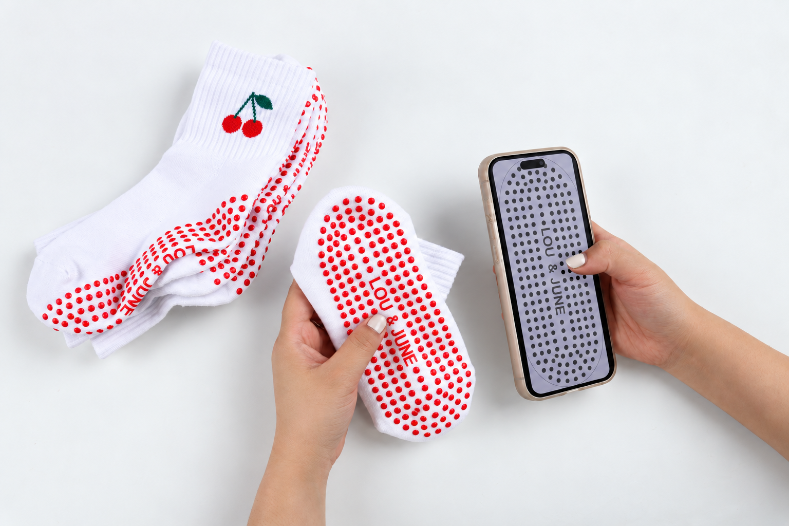 Sock quality control and size measurement inspection